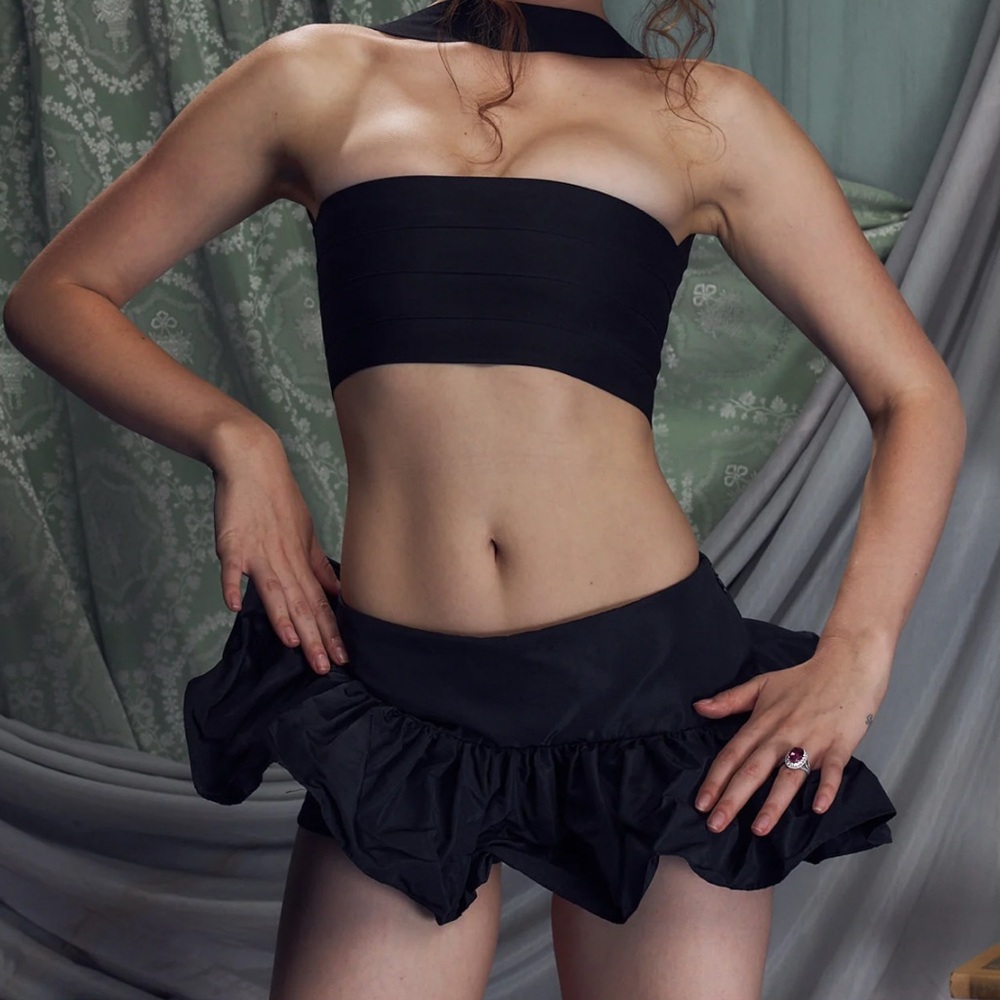 Mirror Palais Ruffle Mini Skort